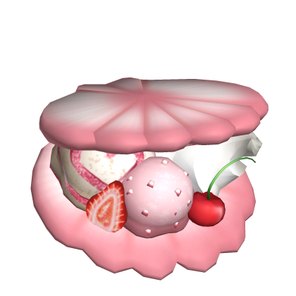 Summer Shell Ice Cream Cake Strawberry (Hat) Roblox item