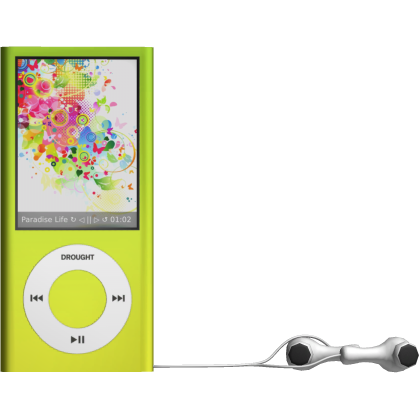Green y2k 2000s ipod background