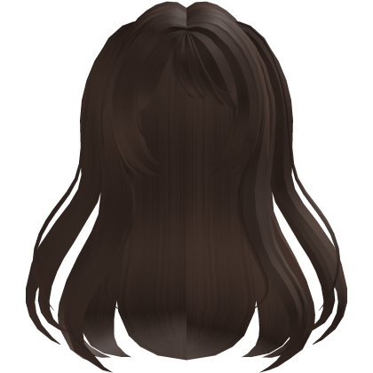 cute long flowy anime pigtails in brown ♡ Roblox item