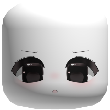 ♡ kawaii angry heart pupils face Roblox item