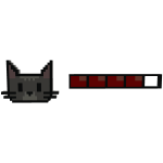 8-Bit Tabby Cat HP Bar