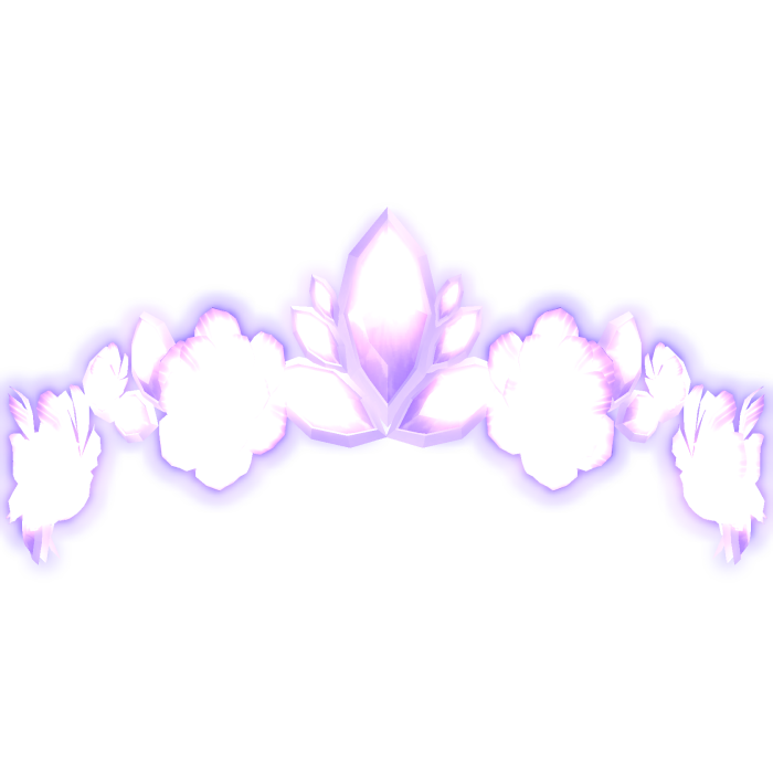 Secret Floral Fairy Tiara - Purple emissive