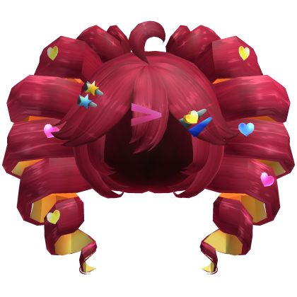 Gyaru Teto Drill Anime Twintails Pink Hair - Mid Roblox item