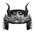 Black Sparkle Time Fedora Crown Horns Headphones