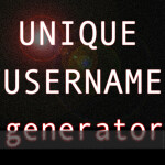Unique Username Generator 