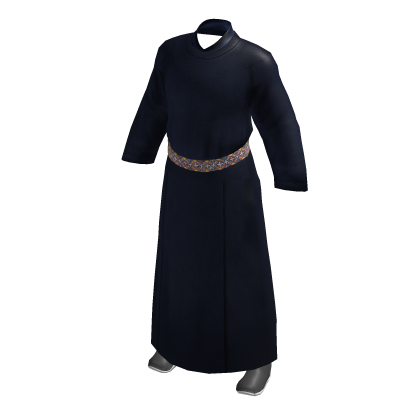 Traditional Chinese Male Long Robe Hanfu-Blue