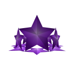 Purple Shiny Star Crown