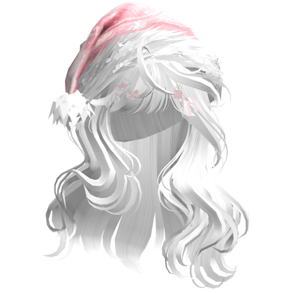 Lush Christmas Waves w/Santa Hat (White)