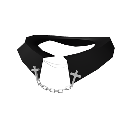 Black Cross Chain Collar 1.0