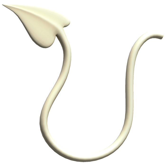 Pastel Yellow Demon Tail