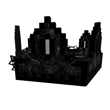 White Grunge Gothic Chained 8-Bit Crown [ADD-ON] thumbnail
