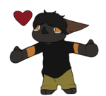 An orange bat