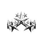 White ancient star crown