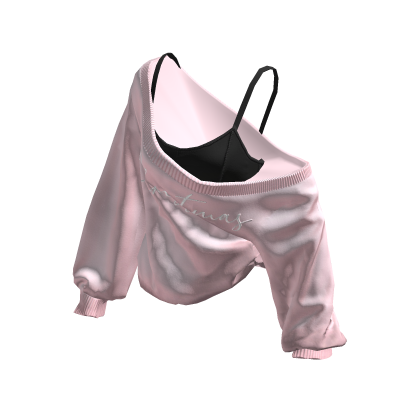Christmas Cozy Baggy Sweater Pink