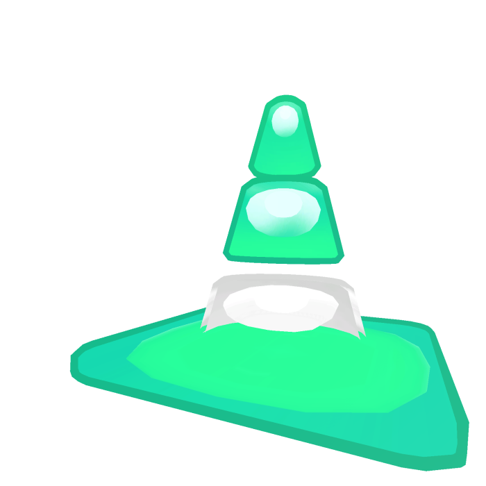 Frutiger Aero Green Bubble Cone
