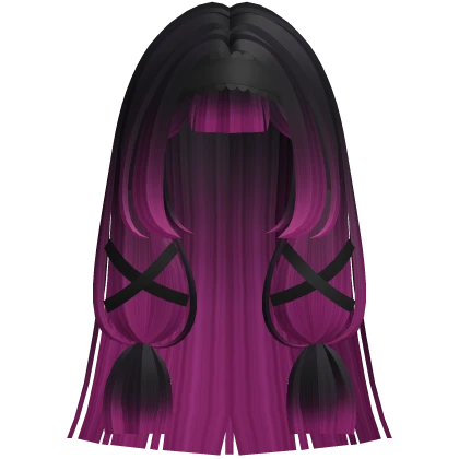 ꒰ ♡ ꒱ long pretty columbina hair in original v2 Roblox item render