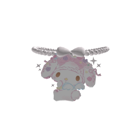 Adorable Pink Beaded Bunny Necklace 