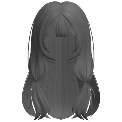 cutesy doll long wavy hair in grey