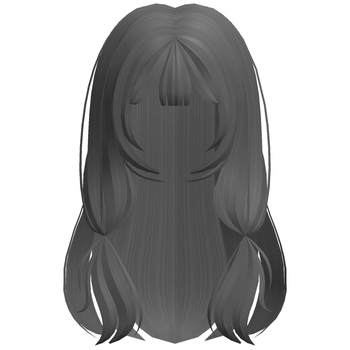 cutesy doll long wavy hair in grey