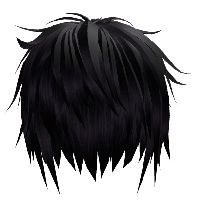 Purple Anime Messy Emo Boy Hair Roblox item