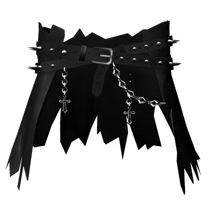 Black Torn Waist Coat w/ Chains 3.0