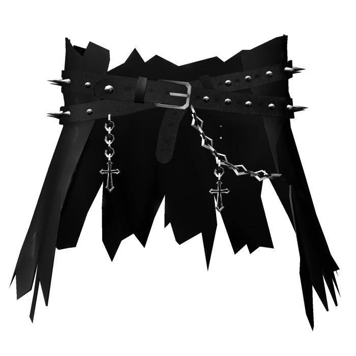 Black Torn Waist Coat w/ Chains 3.0