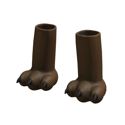 Cute Brown Furry Paws