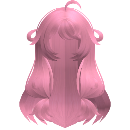 pink adorable poofy long moe hair