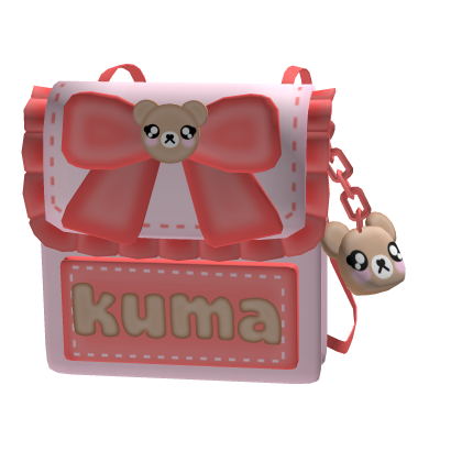 cute pink and red rilakkuma backpack  Roblox item