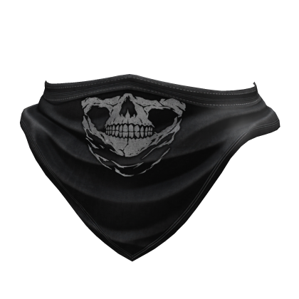 Black Skull Neck Scarf Face Mask Roblox item
