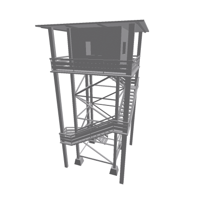 wooden watch tower