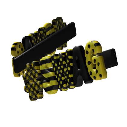 Yellow " SWAG " hairclips V2 Roblox item