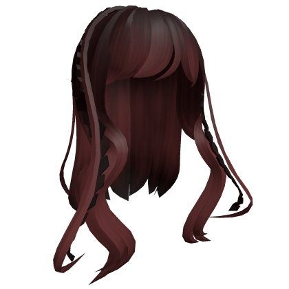 Soft Fluffy Hair Braided in Red thumbnail