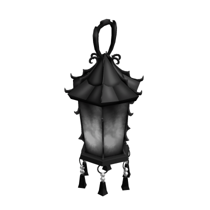 Holdable Witch's Lantern in Black/White
