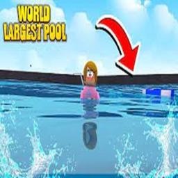 Huge pool jump