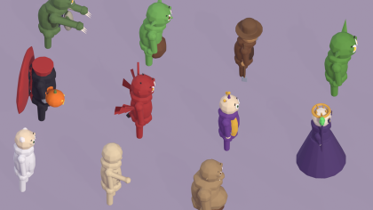Low Poly Spooky Character Pack 40 Halloween NPCs preview 3