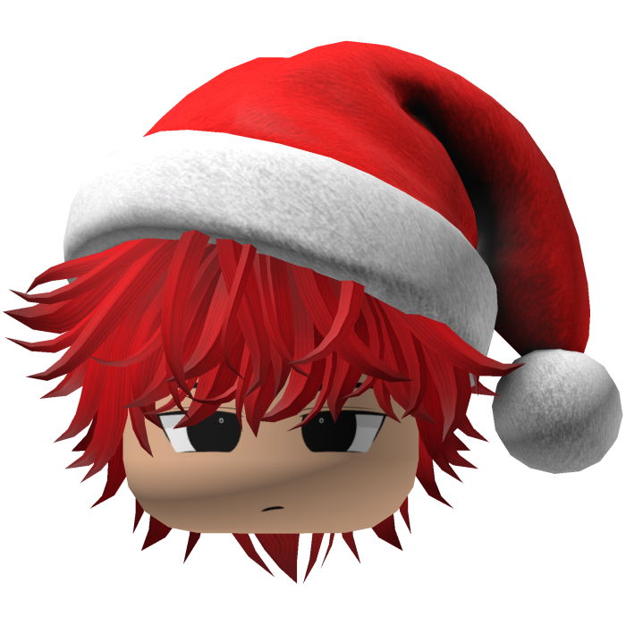 fluffy hair Christmas beret hat (Red)