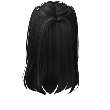 Dainty Silky Hair w/ Ponytails (Black) Roblox item