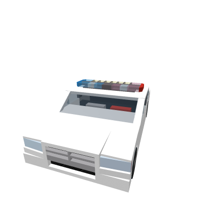 Cool police car with GUI lights