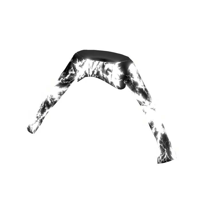 Y2k White Glowing Emissive Shrug