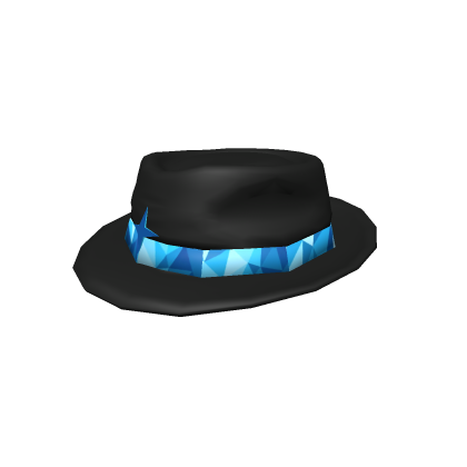Sky Blue Diamond Fedora