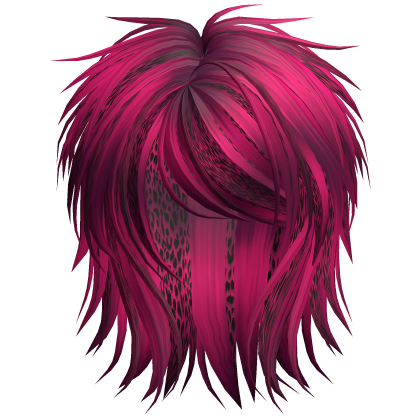 Short Fluffy Scene Blowout Pink Cheetah