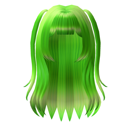 Green Kawaii Anime Pigtails