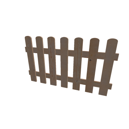 Wood Fence Garden House Farm mesh model