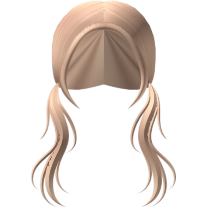 cute preppy blonde wavy pigtails Roblox decal