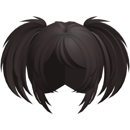 emo vkei moe fluffy pigtails brown