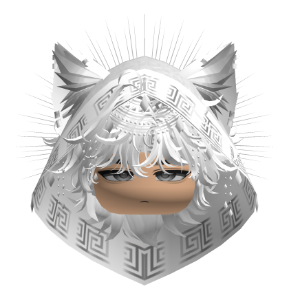 Egyptian Mullet w/ Divine Silver White Hood