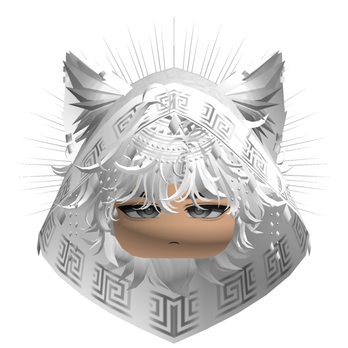 Egyptian Mullet w/ Divine Silver White Hood