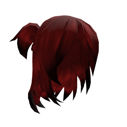 ♡ Red&Black Foxy Hair Pigtails Braid
