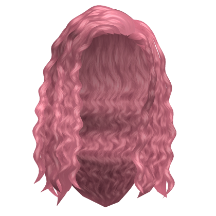 Curly Long Hair (Pink) Roblox item